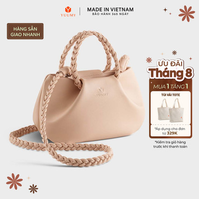 Túi Yuumy (Thời trang nữ kiểu đám mây size 22 - Túi đeo chéo da Seasand YN257) Bagsmart