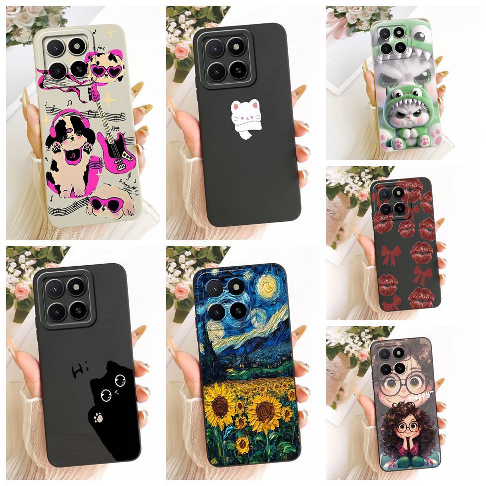 Dành Cho Honor X5b GFY-LX2 X5b Plus GFY-LX2P Dành Cho Honor X5b Plus Vỏ Silicon Thời Trang Mèo Dễ Th