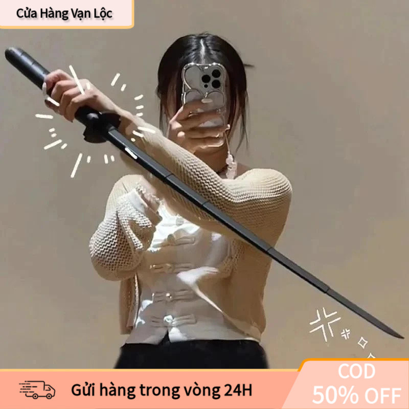 [COD] Kiếm rút gọn thông minh, nhựa ABS, 3 màu, lưỡi cùn, phù hợp cosplay anime