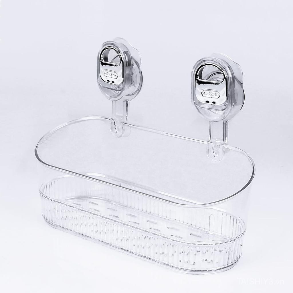 Suction Shower Shelf No Drill, Heavy Duty Bathroom Organizer Wall Mount | No Drill, Heavy Duty