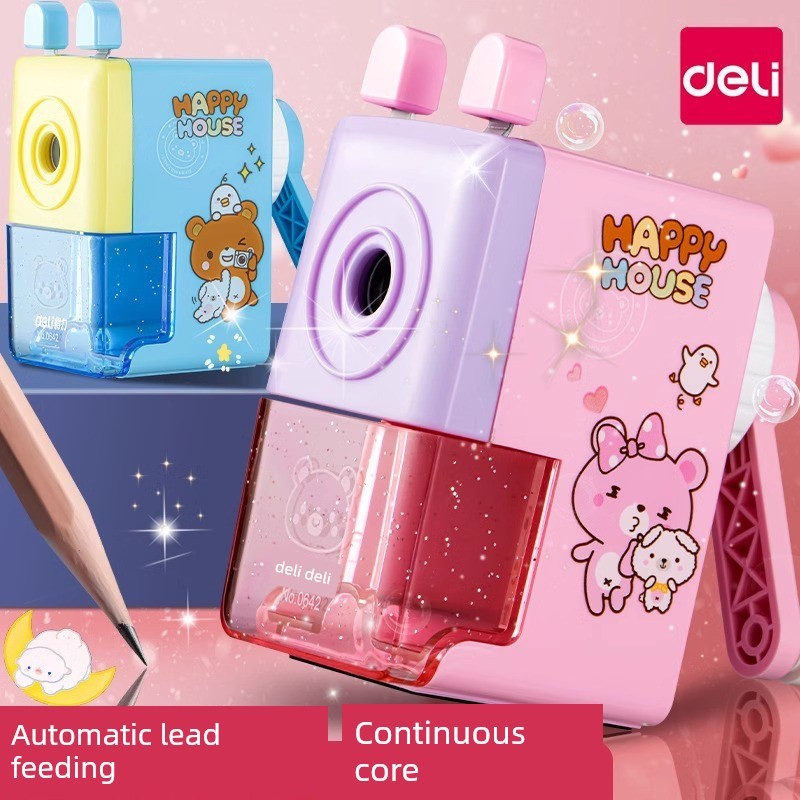 gọt bút chì tự động Dao gọt bút chì Deli Dao gọt bút chì Máy gọt bút chì Máy gọt bút chì tự động