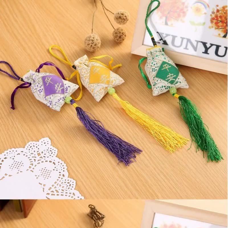 Lễ hội thuyền rồng Sachet Gói di động Loong Thuyền Lễ hội móc Xe phong cách Trung Quốc Gói quà tặng 