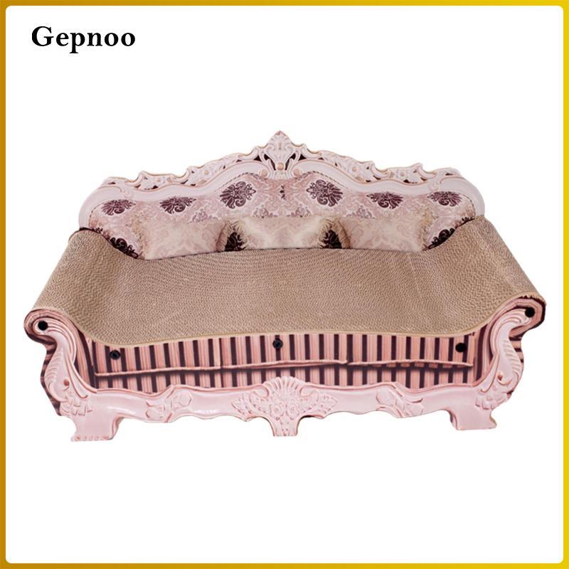Tông sóng Cat Scratcher Couch Bed Luxury Pet Cat Lounge 50x24x24cm