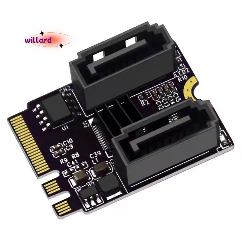 Thẻ mở rộng M2 sang SATA3.0 KEY A + E WIFI M.2 sang SATA HDD Adapter Thẻ JMB582 không có ổ cứng