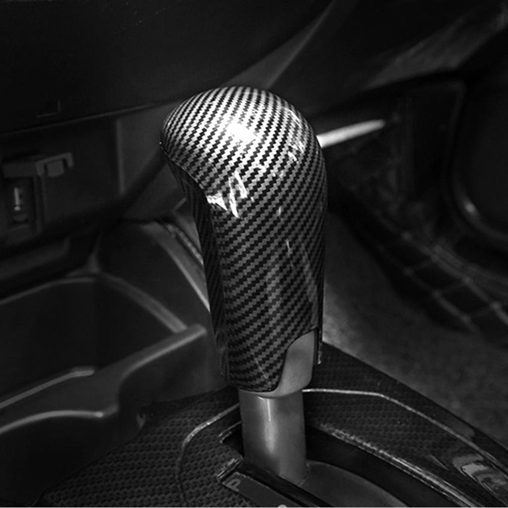 Sợi Carbon Phong Cách Bánh Răng Chuyển Dịch Núm Bao Viền Phù Hợp Cho Xe Honda Jazz Fit GK5 AT 2015-2