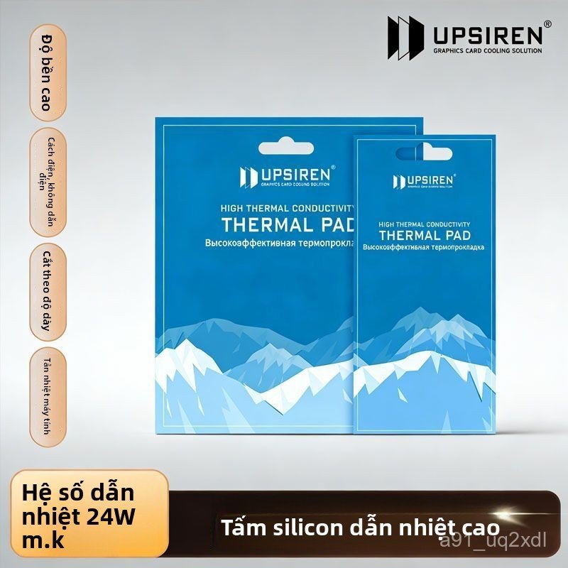 Miếng silicon tản nhiệt UPSIREN 24W dẫn nhiệt cao cho VRAM laptop cách điện