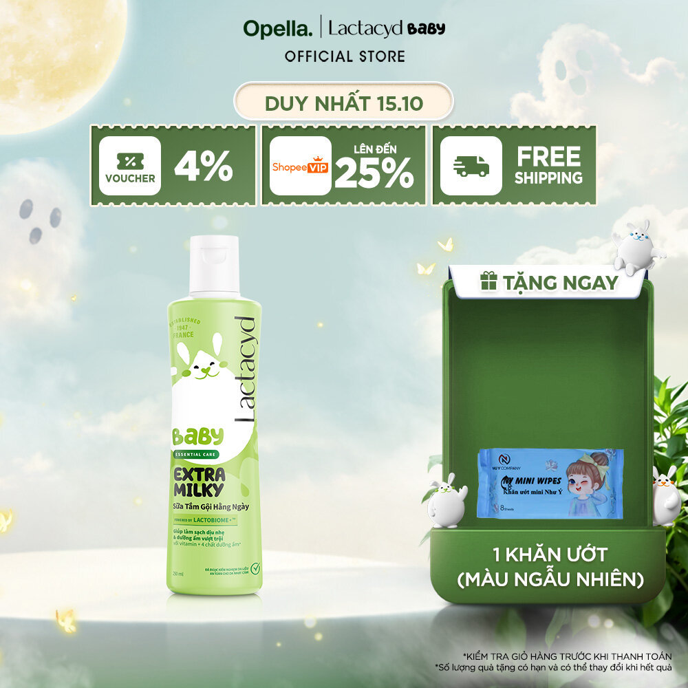 Sữa Tắm Gội Trẻ Em Lactacyd Milky Bảo Vệ, Nuôi Dưỡng Da và Tóc Bé Vượt Trội…