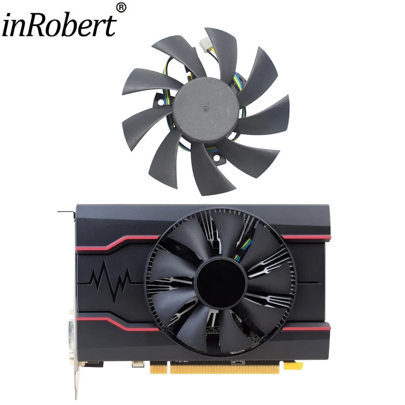 Mới 85mm Hai Vòng Bi Quạt Làm Mát Thay Thế Cho Sapphire Xung AMD Radeon RX550 RX 550 4 GB Đồ Họa Car