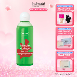 Dung Dịch Vệ Sinh Phụ Nữ Intimate Vỏ Sồi ZIAJA Giúp Cân Bằng Độ PH Tự Nhiên, Se Khít, Dưỡng Ẩm Sâu 200ml