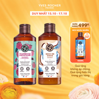 Combo 2 sữa tắm hương mâm xôi đỏ và hương dừa Yves Rocher 400mlx2