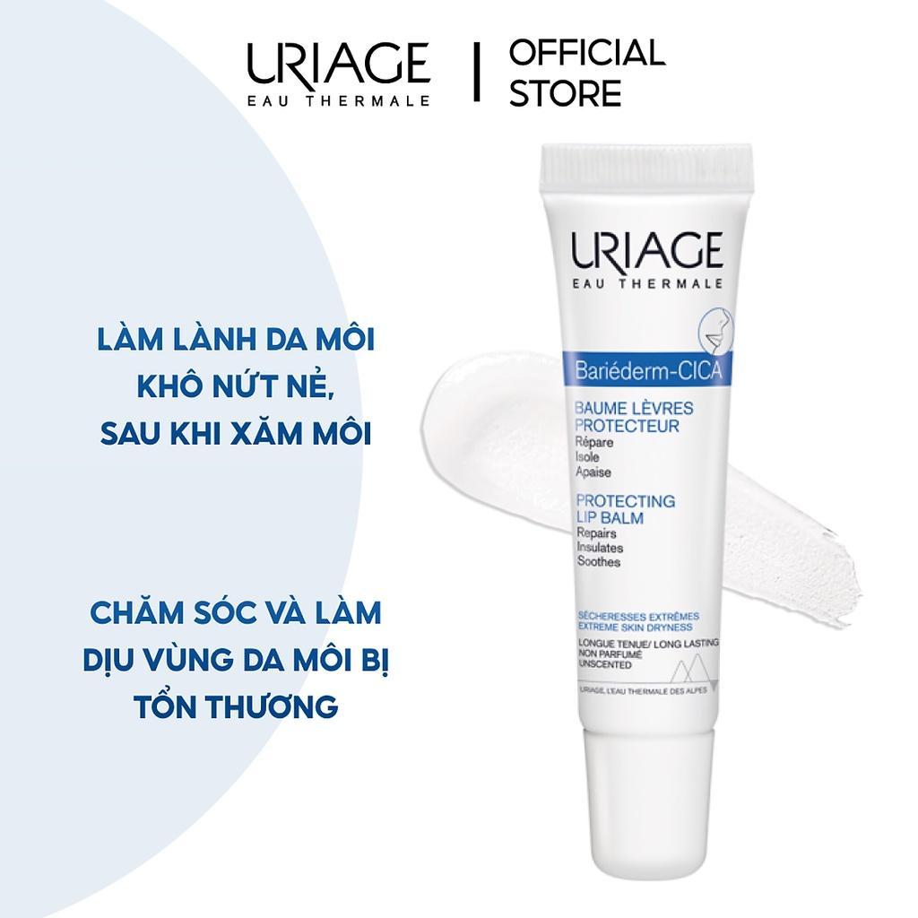 Ảnh 3 của Kem dưỡng môi Uriage Bariederm cica levres chăm sóc và làm dịu vùng da môi bị tổn thương 15ml