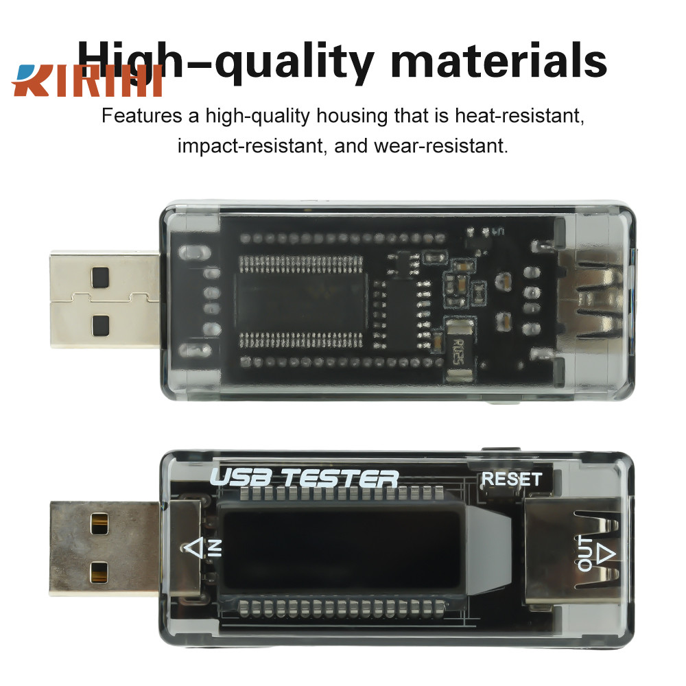 RIRIHI Máy kiểm tra điện áp và dòng điện USB KWS-V20 KWS-V21 với màn hình hiển thị LCD