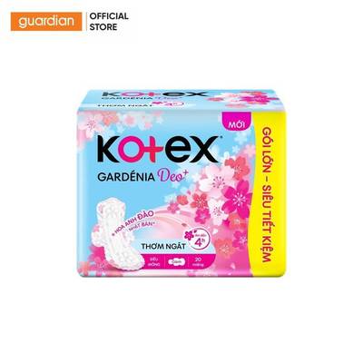 Băng Vệ Sinh Hương Hoa Anh Đào Mặt Bông Siêu Mỏng Cánh Kotex Gardenia Deo+ 20 Miếng | Guardian Việt Nam