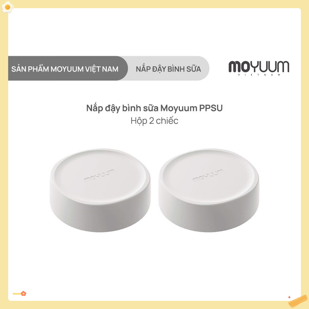 Nắp trữ bình sữa Moyuum chính hãng ( Lắp vừa bình Moyuum Thế hệ 2, Thế hệ 3, Moyuum Thủy tinh)