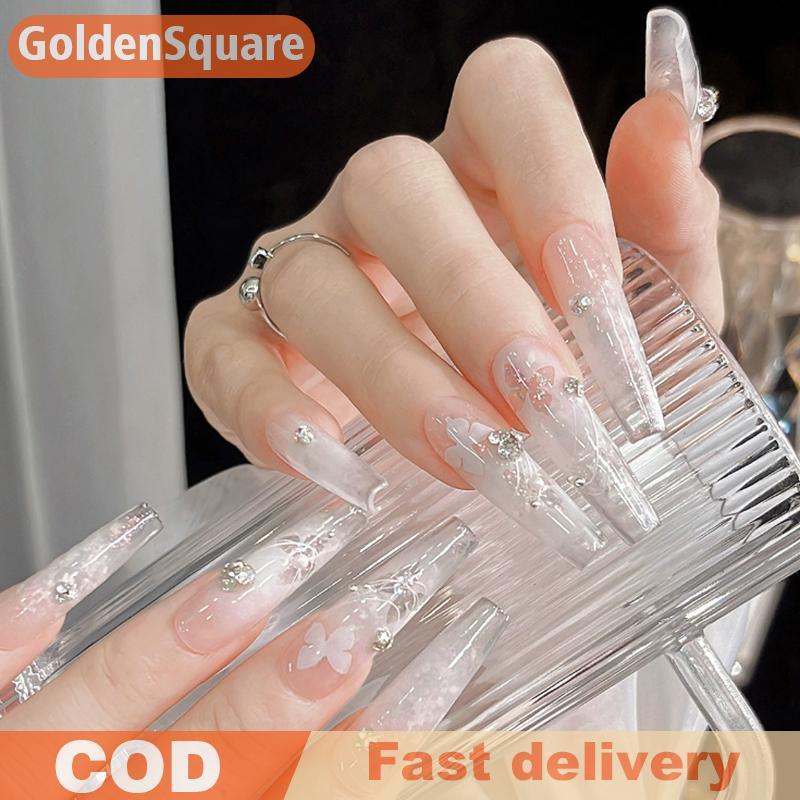 GoldenS Nail Art Hollow Out Sticker Star Love Stick Mẫu Nail Art Sticker Trang trí Charm Nail Sticke