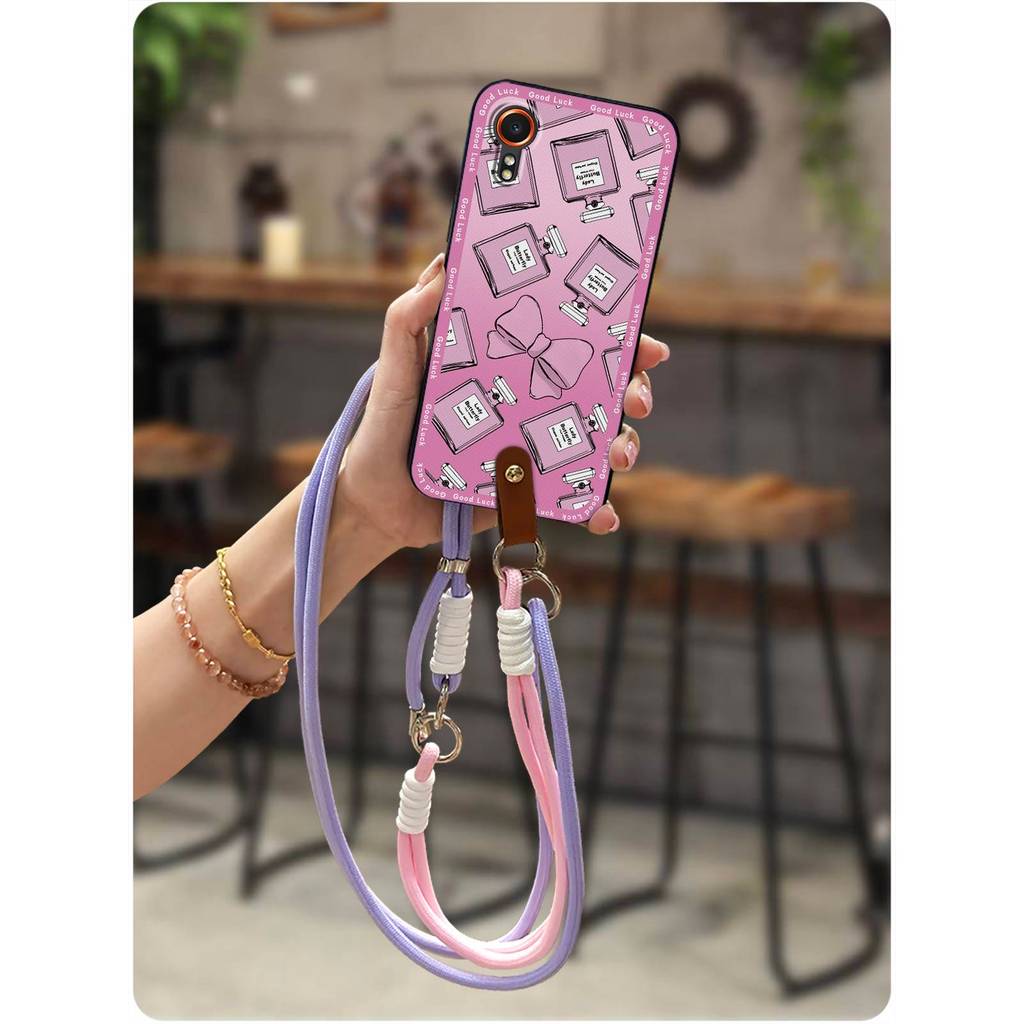 Ốp Điện Thoại Dây Chống Bụi Cho Samsung Galaxy XCover7 / SM-G556B Bảo Vệ Hoạt Hình Ốp Lưng Silicon Đ