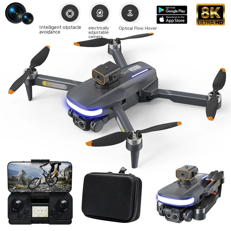Flycam P14 Pro, Flycam giá rẻ ĐỘNG CƠ KHÔNG CHỔI THAN, Flycam mini cảm biến tránh va chạm