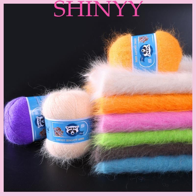 SHI 50g + 20g Gói Sợi Đan Chồn Len Mọc Trọng Lượng Sợi May Tay Dệt Sợi Len Couture Làm Chất Liệu Sup