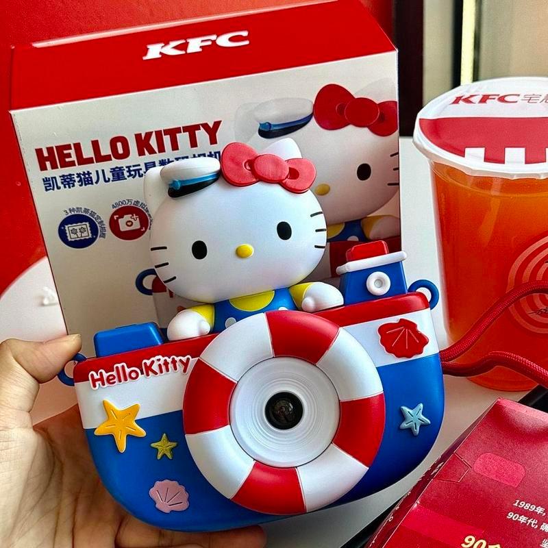 KFC Sanrio Đồ Chơi Trẻ Em KFC Hello Kitty Máy Ảnh Kỹ Thuật Số Pacha Tai Lớn Pudding Chó Kuromi 6.30.