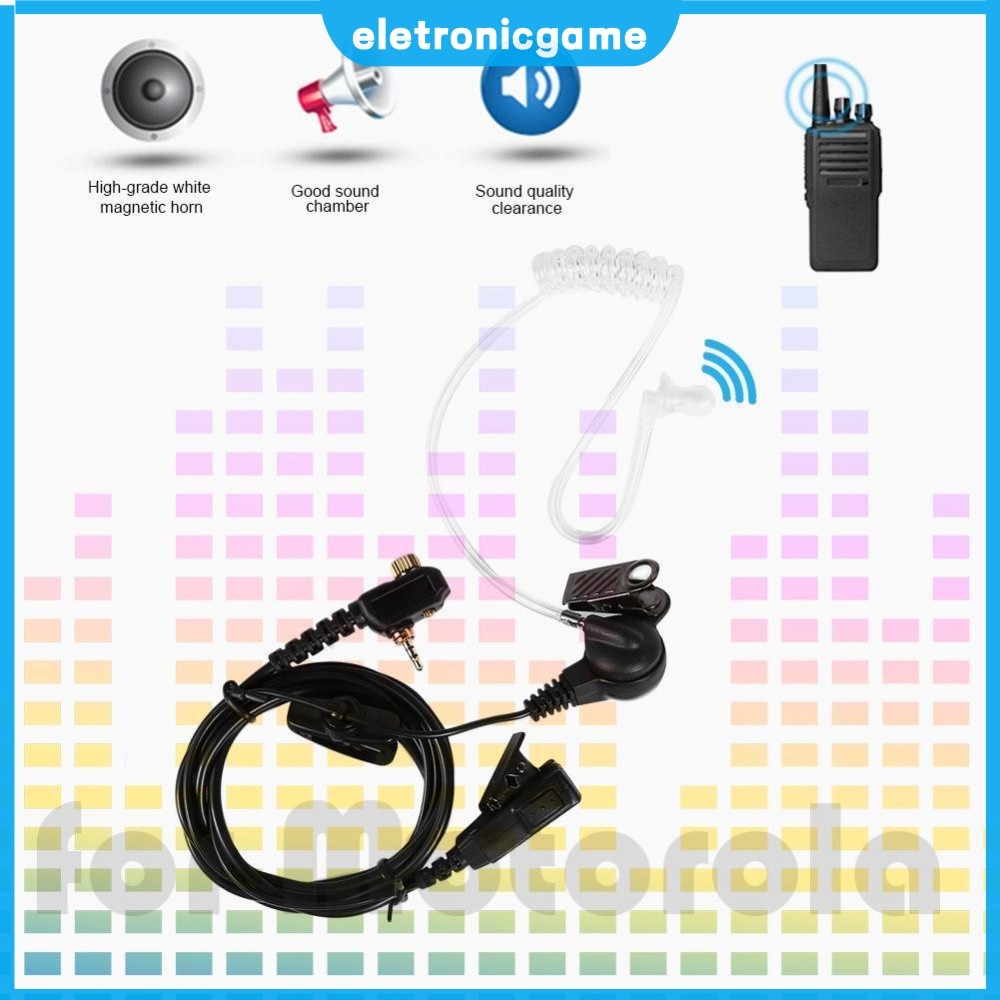 Tai nghe ống âm thanh 2,5mm 1 chân Mic PTT cho Motorola MTH600 MTH650 [eletronicgame.vn]