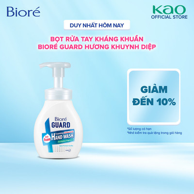 Biore Bọt Rửa Tay Kháng Khuẩn Guard – Hương Khuynh Diệp (Chai) 250ml