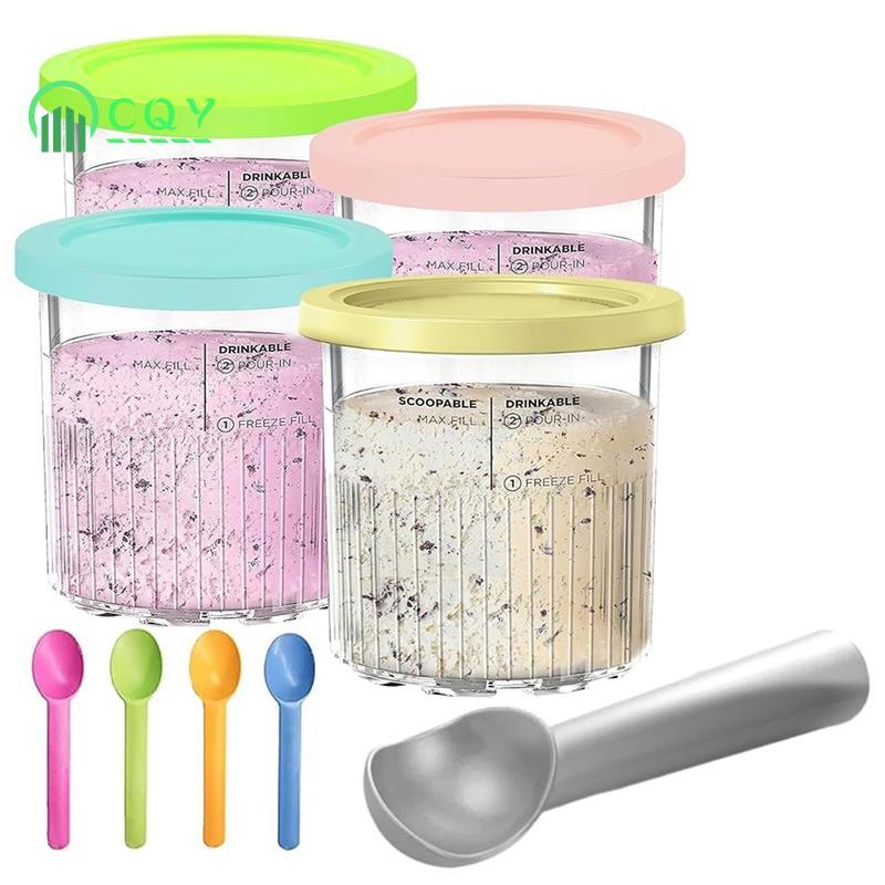 Dành Cho Hộp Đựng Thay Thế CREAMi Deluxe- 4 Gói 24oz Pints Cho Dòng NC500 & NC501 Bao Gồm -Miễn Phí 