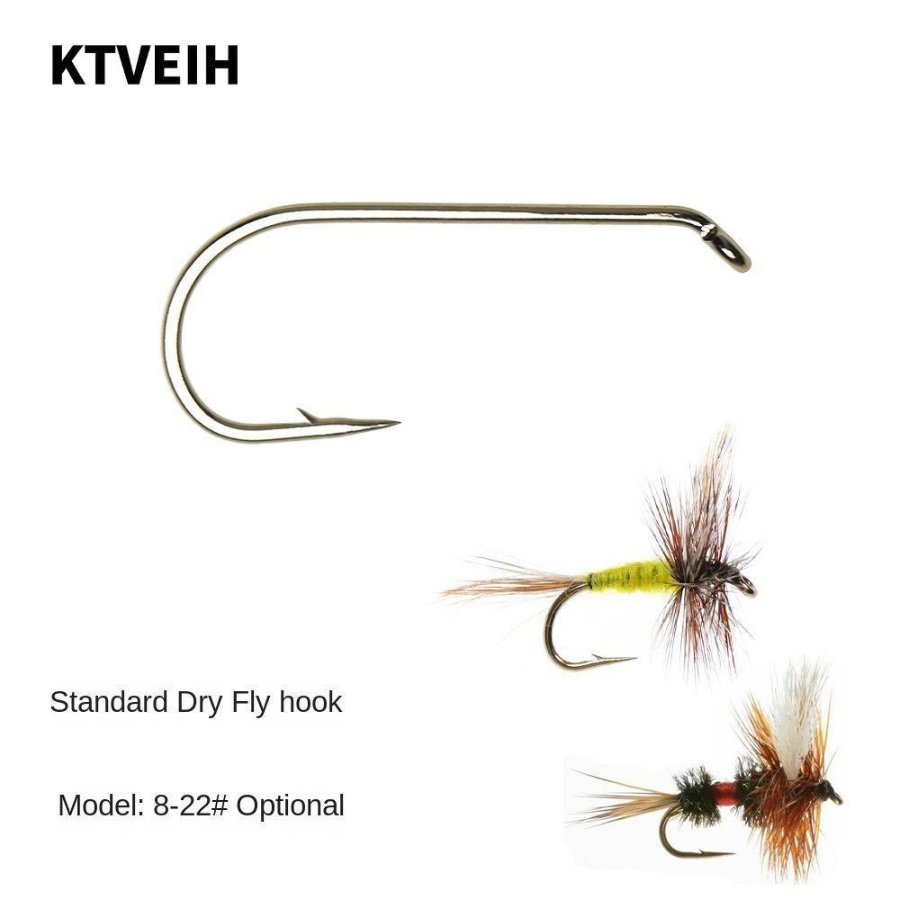 KTVEIH Long Shank Fly Fish Hook, Dây buộc ruồi tiêu chuẩn, 2024 Caddis Blue Dun 8 # -22 # Fly Fishin