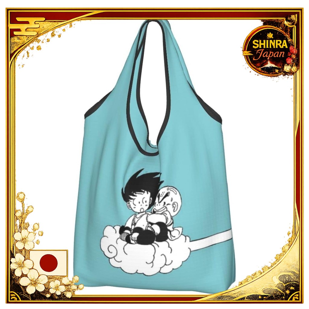 《Direct From Japan》  LDU Dragon Ball Large Eco Bag Large Capacity Folding Eco Bag Shopping Bag Popul