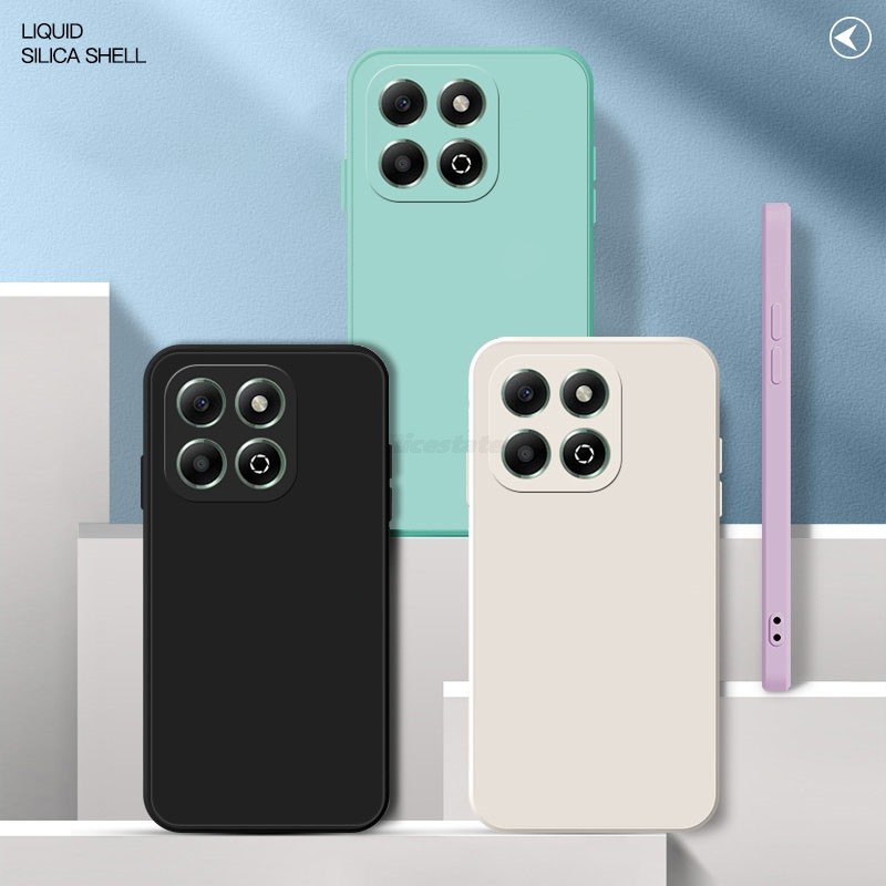 Dành Cho Honor X6 Vỏ Silicon Lỏng Honor X6 X6S X6A Ốp Lưng Điện Thoại Bảo Vệ Camera Chống Rơi Mềm