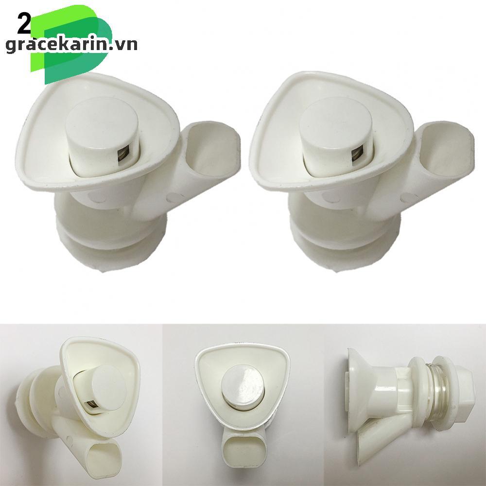 Spigot Push Button Spigots White Faucet Food Grade Plastic Button Type Spouts