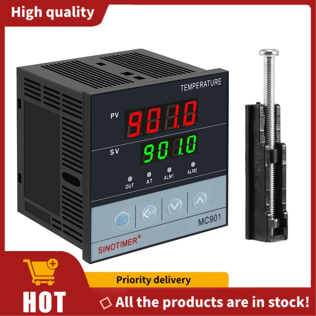 MC901 Bộ điều khiển nhiệt độ PID chống nước kỹ thuật số K Loại PT100 Rơle đầu vào cảm biến Đầu ra SS