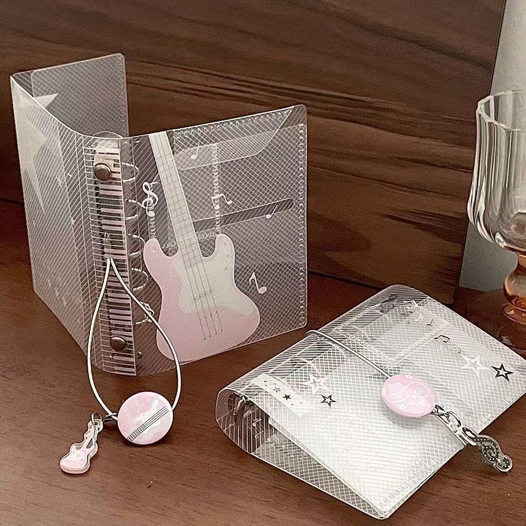 M5 Loose-leaf Twill Trang trong suốt m5 Sổ tay Giá trị cao Niche Life Page Card Holder 26.07.06