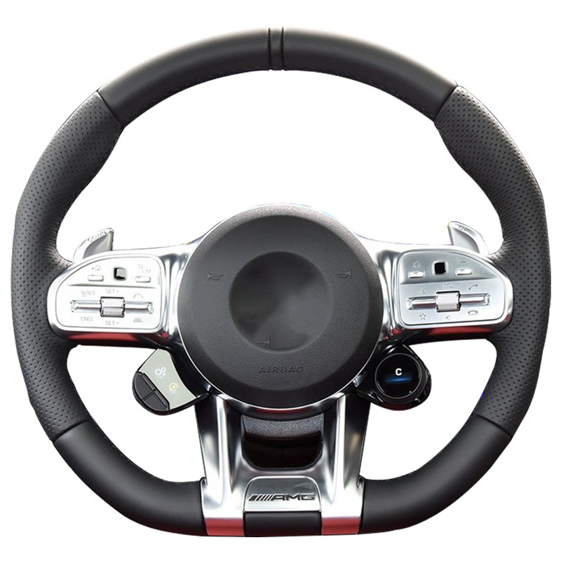 Vỏ vô lăng ô tô bằng sợi Carbon và sợi nhỏ cao cấp cho Mercedes-Benz AMG C43 E53 S63 GLE G63