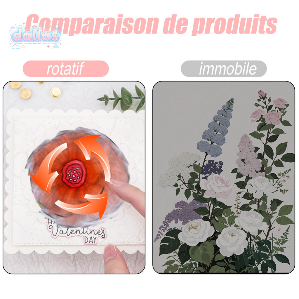 DALLS _ Spinning Craft Vòng bi xoay 360 độ Vòng bi xoay 360 độ 360 độ° Vòng bi quay kim loại Mini – 