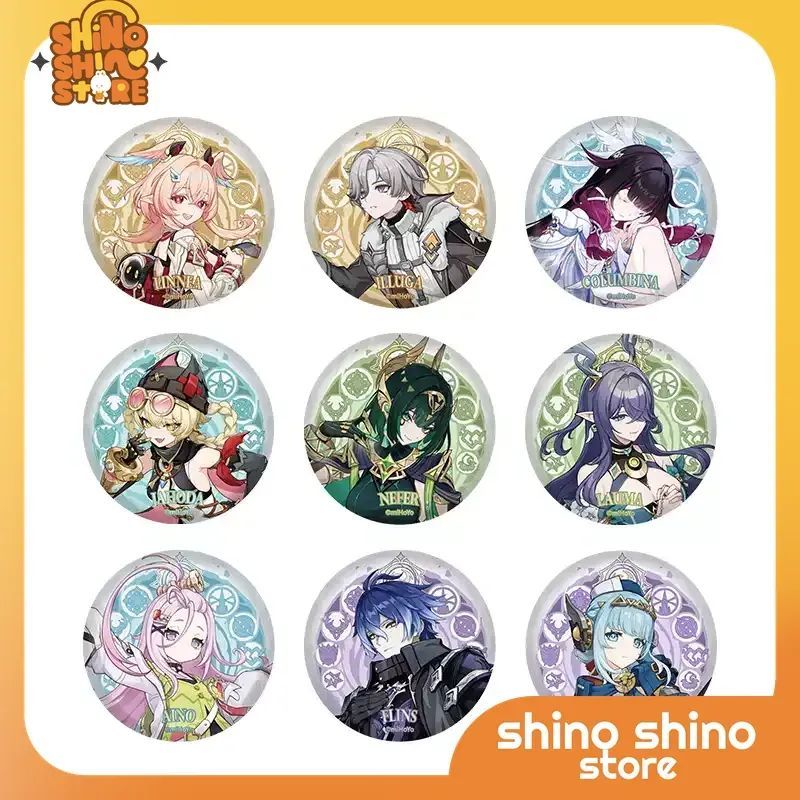 order [Genshin chính hãng] huy hiệu nhân vật theo chủ đề Nod Kalley flins columbina illuga aino inef