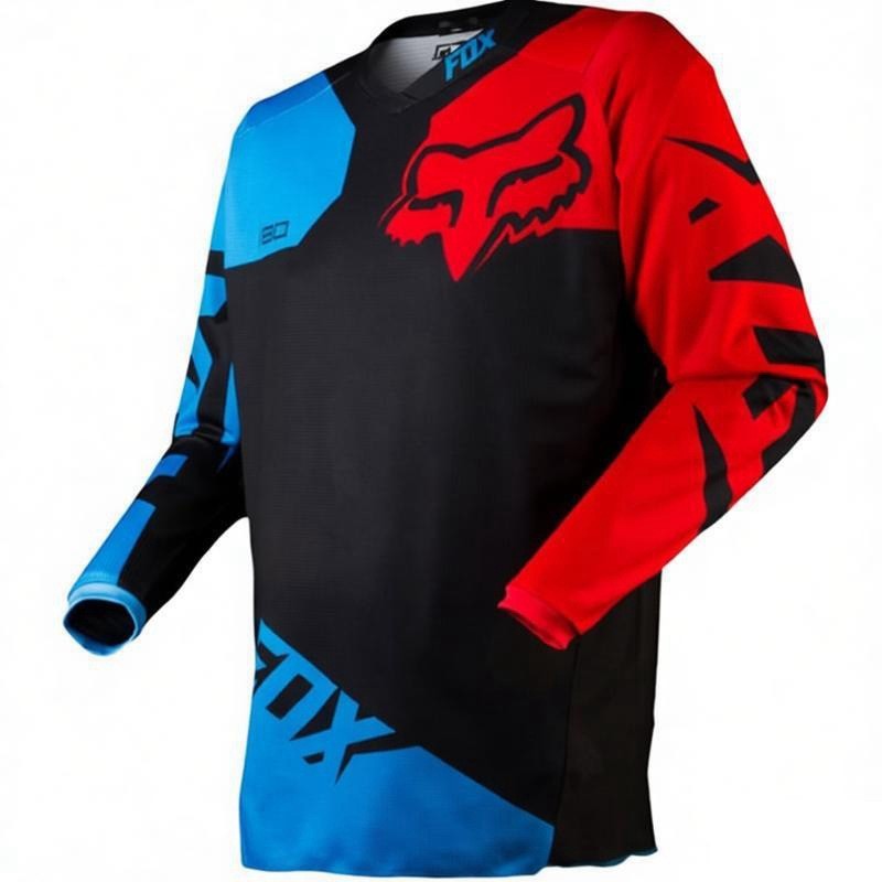 Áo Ngoài Trời FOX Đi Xe Đạp Jersey Nam Off-Road Racing Jersey Áo Thun Dài Tay Nhanh Khô
