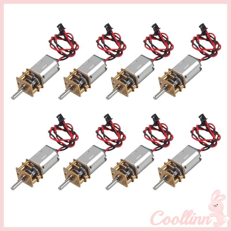 COO 8 Chiếc N20 Gear Motor 3V-6V Kim Loại Xây Dựng Hộp Số Gear Giảm Tốc Động Cơ