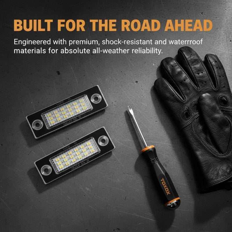 KI Touran Golf Plus Caddy Superb T5 LED Biển Số Ánh Sáng Siêu Sáng Thay Thế Trực Tiếp Thời Tiết Lái 
