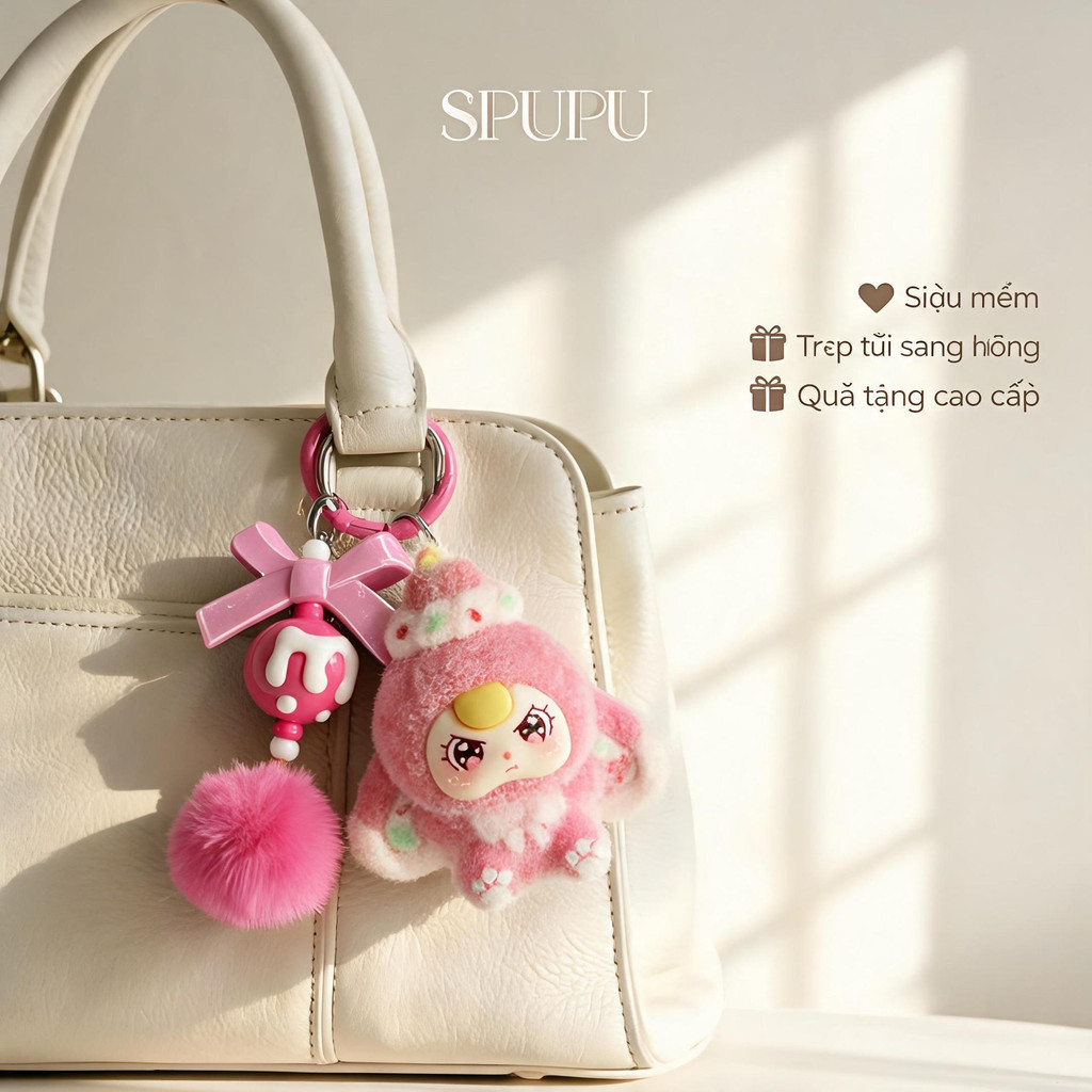 Móc Khóa Nhung Mini Dễ Thương Búp Bê Hoạt Hình Trang Trí Quà Tặng Cute Đáng…