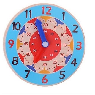 Đồng hồ đồ chơi bằng gỗ cho bé