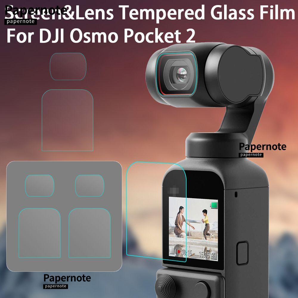 GIẤY 1 / 2 Bộ Phụ Kiện Bảo Vệ Màn Hình Kính Cường Lực Bảo Vệ Camera Cho DJI Osmo Pocket 2