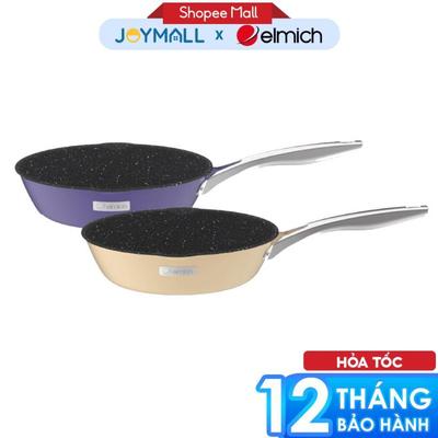 Chảo Inox liền khối Elmich Hera EL-8225 20cm-28cm, Hàng chính hãng, thành chảo cao - JoyMall