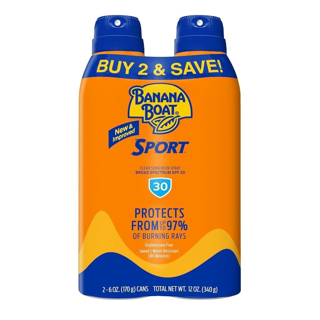 Xịt chống nắng Banana Boat Sport Ultra SPF 30 | Xịt chống nắng Banana Boat SPF 30, Chống nước, Oxybe