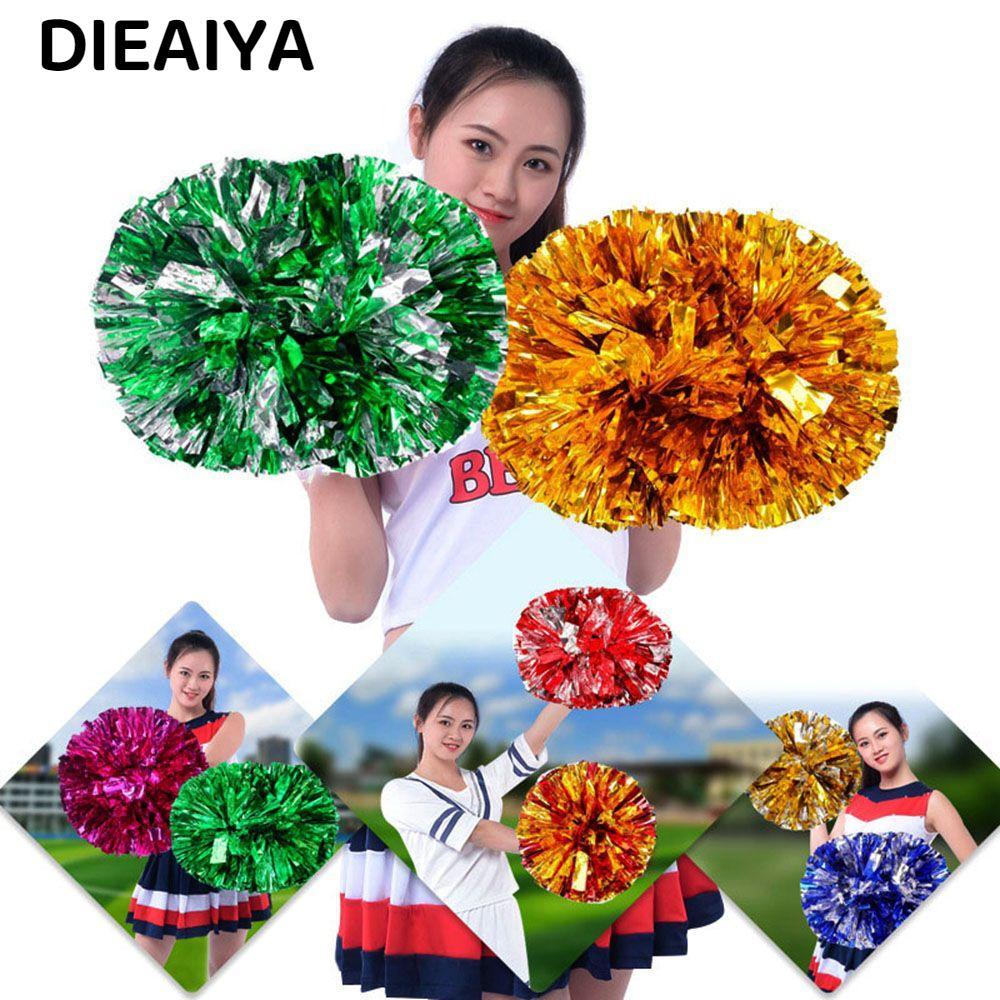 DAIYA Cổ Vũ Cổ Vũ Bóng Đầm Trang Phục Lạ Mắt Tay Cầm Đôi Lỗ Khiêu Vũ Trang Trí Tiệc