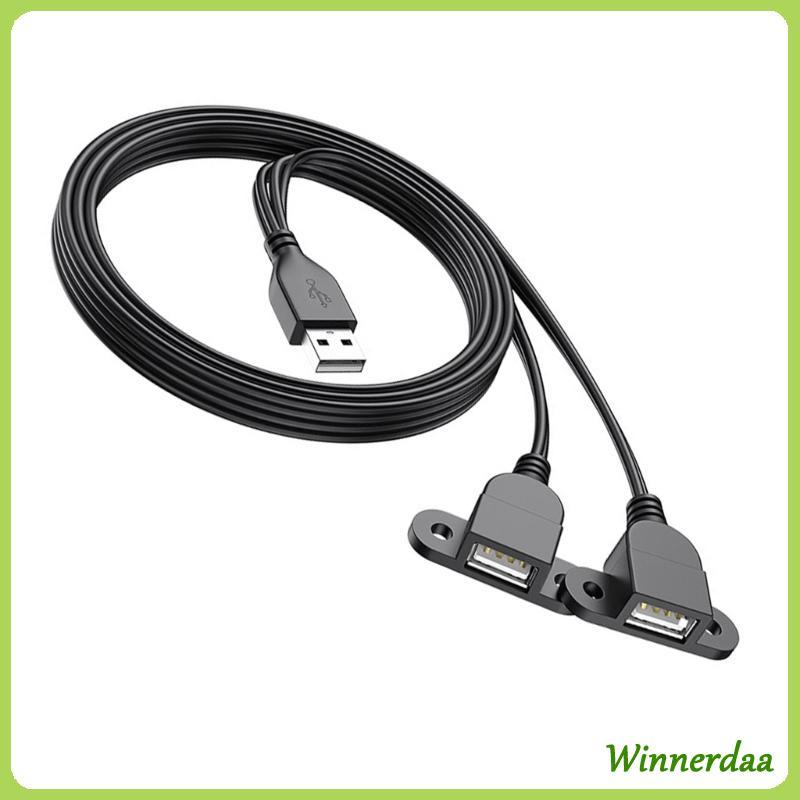 WINN USB Y Bộ Chia Dây Nguồn Cáp Nối Dài Dây Sạc USB Cho Quạt USB Đèn USB A 1 Nam Đến 2 Nữ Nối Dài