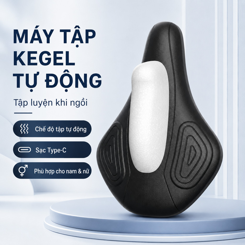 Máy Tập Kegel Tự Động Sạc USB Cho Nam & Nữ, PC Muscle Trainer Điện, Dụng Cụ Tập Cơ Sàn Chậu Đa Chức 