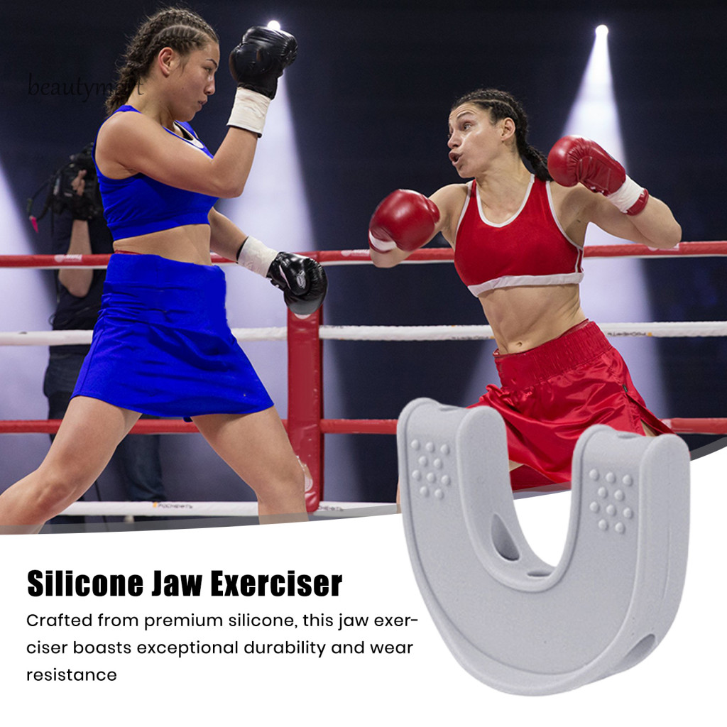 Nam Jawline Shaper Dụng cụ tập thể dục hàm Silicone Hình chữ U Huấn luyện cơ mặt Jawline Shaper Tăng