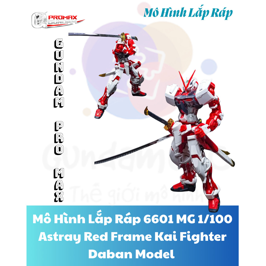 Mô Hình Lắp Ráp 6601 MG 1/100 Astray Red Frame Kai Fighter - Daban Model - GundamPromax
