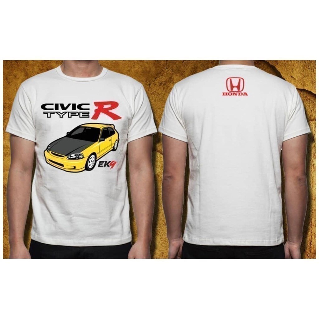 Thời trang 2026 Honda Civic EK EK9 TYPE R D2 (Áo thun trắng)