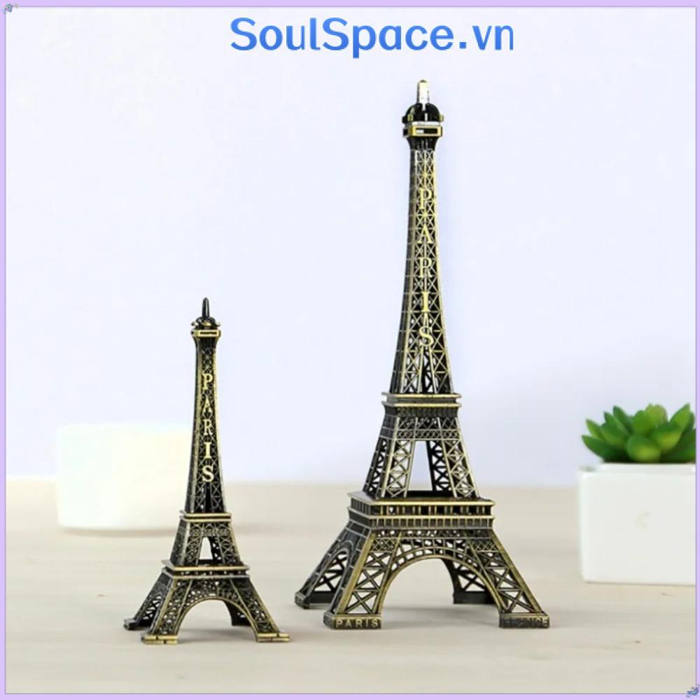 Tượng tháp Eiffel SOULSPACE, Mô hình tháp Eiffel kim loại thiết kế tinh tế, 7 kích cỡ bằng đồng có h